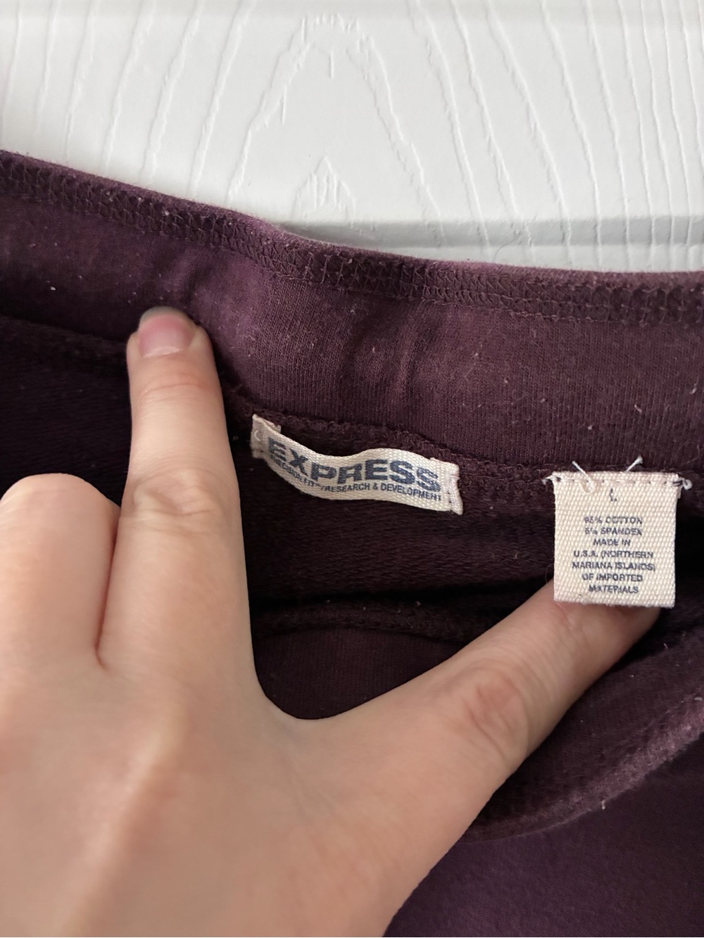 Express Plum Drawstring Mini Skirt - Deep Berry - Picture 3 of 3